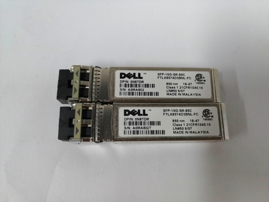 0N8TDR ডেল ট্রান্সসিভার SFP+ 10GbE SR 850nm 300m ডুপ্লেক্স এলসি