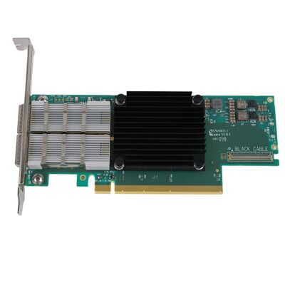 NVIDIA Connect-6 VPI সিরিজ MCX654106A-HCAT ইথারনেট নেটওয়ার্ক ইন্টারফেস কার্ড PCIe 3.0x16 ডুয়াল পোর্ট 200Gb/s QSFP56 সার্ভার