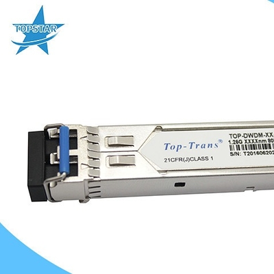 1.25G DWDM SFP ডুপ্লেক্স LC SFP অপটিক্যাল ট্রান্সসিভার 80Km হট প্লাগেবল