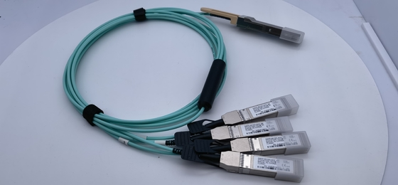Cisco QSFP-4X10G-AOC3M সামঞ্জস্যপূর্ণ ব্রেকআউট সক্রিয় অপটিক্যাল কেবল 40G QSFP+ থেকে 4x10G SFP+ 3M