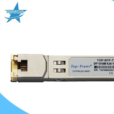 100m 10/100Base Copper SFP ট্রান্সসিভার Rj45 সংযোগকারী ROHS