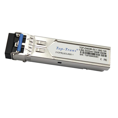1.25G DWDM SFP অপটিক্যাল ট্রান্সসিভার 120km লো পাওয়ার ডিসিপেশন নেটওয়ার্ক সলিউশন