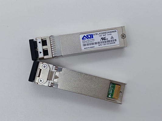 SFP+ DWDM ডুয়াল LC 10G 40km SMF ট্রান্সসিভার AOI A7ELXD20EDMA0609 অপটিক্যাল
