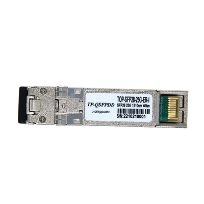 শীর্ষ ট্রান্স MSA এবং TAA 25GBase-ER SFP28 ট্রান্সসিভার SMF 1310nm 40km LC DOM