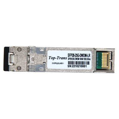 DWDM অপটিক্যাল মডিউল 25G SFP28 ট্রান্সসিভার SMF 1270nmTx / 1330nmRx 10km LC DOM