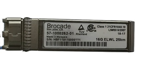 ব্রোকেড 57-1000262-01 FC SFP+ ট্রান্সসিভার SFP+16G ELWL 1310nm 25km একক মোড