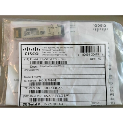 Cisco 8Gbps DS-SFP-FC8G-LW ফাইবার চ্যানেল SFP+ মডিউল লং ওয়েভেলংথ অপটিক্স