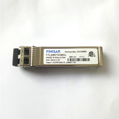 FTLX8571D3BCL 850nm মাল্টিমোড ডেটাকম অপটিক্যাল মডিউল ফিনিসার 10G SFP+ 10GBASE-SR/SW 10G ইথারনেটের জন্য
