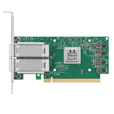 Mellanox MCX516A-CDAT 100GbE ConnectX-5 CX516A ডুয়াল পোর্ট নেটওয়ার্ক অ্যাডাপ্টার QSFP28