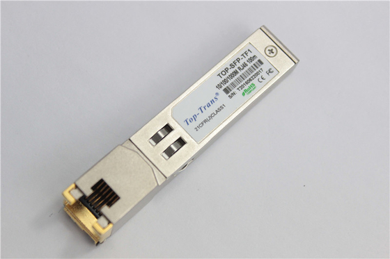 জুনিপার SRX-SFP-1GE-T-ET সামঞ্জস্যপূর্ণ কপার RJ45 SFP 100m Cat5 কনভার্টার মডিউল
