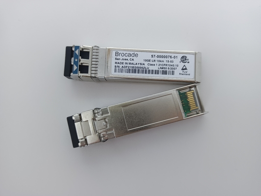ব্রোকেড 57-0000076-01 FC SFP ট্রান্সসিভার XBR-000182 10GBASE-LR SFP+ 1310nm 10G LWL অপটিক্যাল মডিউল