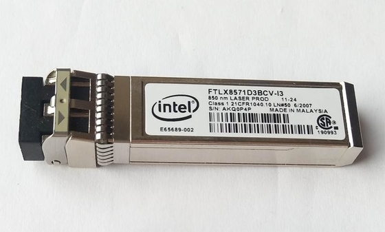InteI FTLX8571D3BCV-I3 10GBASE-SR 850nm SFP+ অপটিক্যাল ট্রান্সসিভার মডিউল