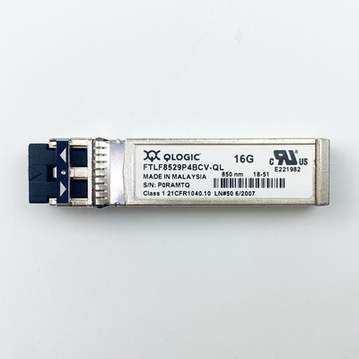 16GB ফাইবার চ্যানেল 850nm SFP+ অপটিক্যাল ট্রান্সসিভার মডিউল Qlogic FTLF8529P4BCV-QL