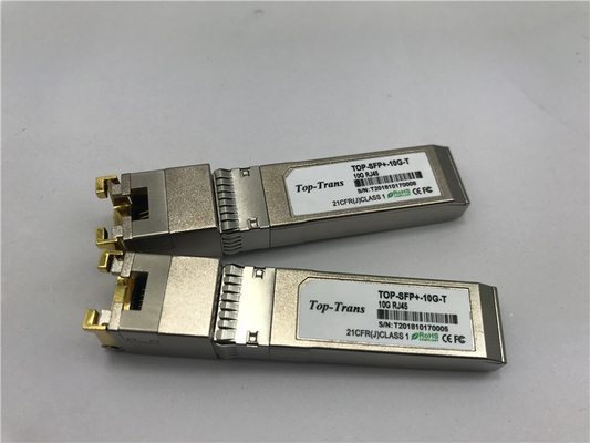 Mellanox MFM1T02A-T 10GBASE-T সামঞ্জস্যপূর্ণ 10G কপার RJ45 SFP+ ট্রান্সসিভার