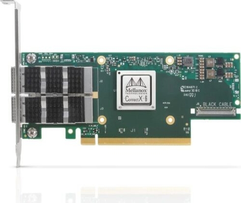 Mellanox MCX653106A-ECAT HPE P24249-001 InfiniBand HDR 100GbE QSFP56 PCIe অ্যাডাপ্টার NIC