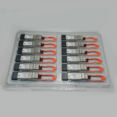 Finisar FTL410QD4C 40GBASE-SR4 / 10GBASE-SR 300m QSFP+ Gen4 ব্রেকআউট থেকে 10GBASE-SR ইথারনেট