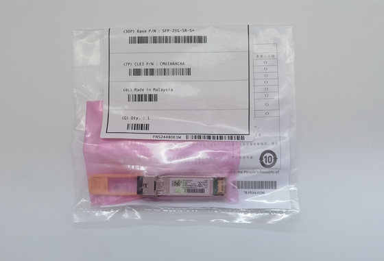 মূল SFP-25G-SR-S ফাইবার মডিউল সামঞ্জস্যপূর্ণ 25GB বেস-SR SFP28 ট্রান্সিভার