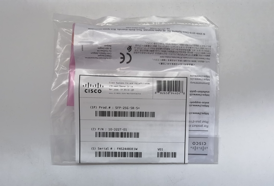 সামঞ্জস্যপূর্ণ ব্যবহৃত SFP-25G-SR-S ফাইবার মডিউল 25GBase-SR SFP28 ট্রান্সিভার