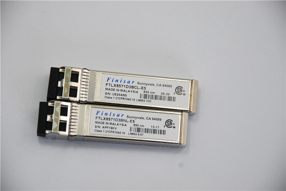 মূল ফিনিসার FTLX8571D3BNL মডিউল সামঞ্জস্যপূর্ণ 10Gb/S 850nm SFP+ অপটিক্যাল ডেটা কম ট্রান্সিভার