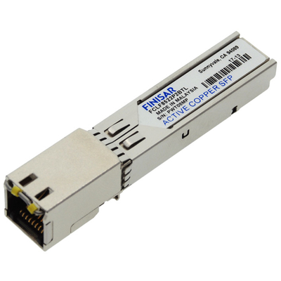 Finisar FCLF8522P2BTL কপার SFP ট্রান্সিভার RJ45 850nm 300m 1000BASE-T RoHS সম্মতি