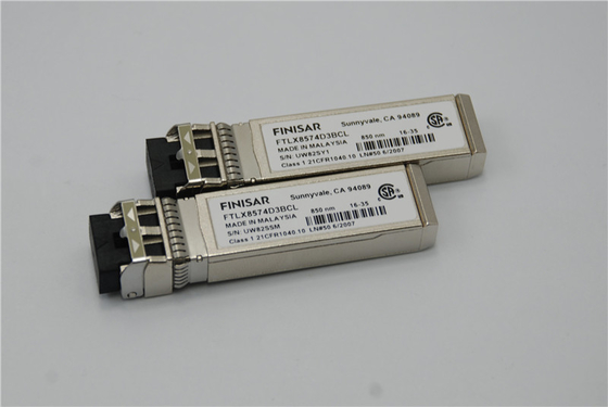 Finisar FTLX8571D3BCL 10Gb/s 850nm Multimode Datacom SFP+ অপটিক্যাল ট্রান্সিভার মডিউল