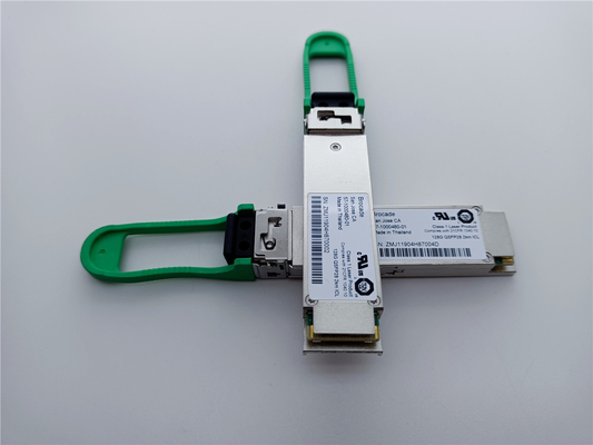 ব্রকেড 57-1000480-01 XBR-000285 128G QSFP28 2km 1310nm SMF ট্রান্সসিভার মডিউল এলসি সংযোগকারী সহ