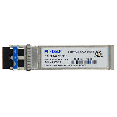 মূল ফিনিসার FTLX1475D3BCL-FC RoHS-6 সম্মতি 10Gb/S 10km 1310nm SMF Datacom SFP+ ট্রান্সসিভার