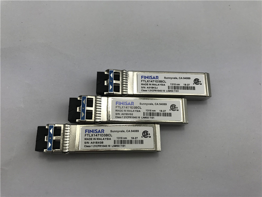 মূল ফিনিসার FTLX1471D3BCV মডিউল 10G ডুয়াল রেট10km SFP+ 10km SFP+ অপটিক্যাল ট্রান্সিভার