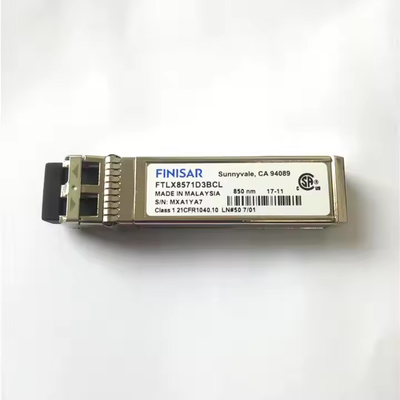 Finisar FTLX8571D3BCL 10Gb/s 850nm Multimode Datacom SFP+ ট্রান্সসিভার অপটিক 10G ইথারনেটের জন্য MPO POE 4G সামঞ্জস্যপূর্ণ SM
