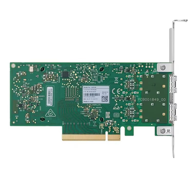 Mellanox MCX512A-ADAT ConnectX-5 ডুয়াল ২৫জিবিই এসএফপি২৮ পিসিআইe ৪.০ X৮ নেটওয়ার্ক অ্যাডাপ্টার কার্ড উচ্চ কর্মক্ষমতা ও কম ল্যাটেন্সি ২ পোর্ট