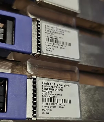 Finisar QSFP-DD-800G-DR8 500M SMF MPO16 সমান্তরাল অপটিক্যাল মডিউল 100G নেটওয়ার্ক সুইচ 16 কোর ক্যাপাসিটি 40G ফাইবার অপটিক্স সরঞ্জাম