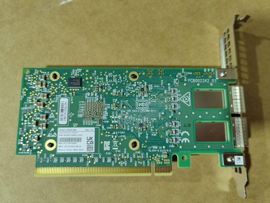 Mellanox QSFP56 নেটওয়ার্ক অ্যাডাপ্টার কার্ড 100GbE ডুয়াল-পোর্ট MCX623106AC-CDAT ফাইবার অপটিক সরঞ্জাম