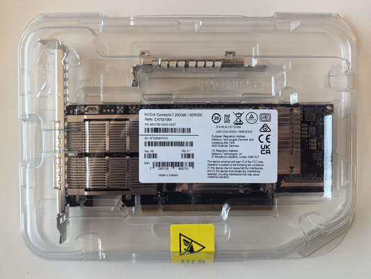 Mellanox MCX755106AS-HEAT ConnectX-7 InfiniBand&Ethernet Network Adapter Card 200GbE NDR200 Dual-Port QSFP112  PCIe 5.0 X16