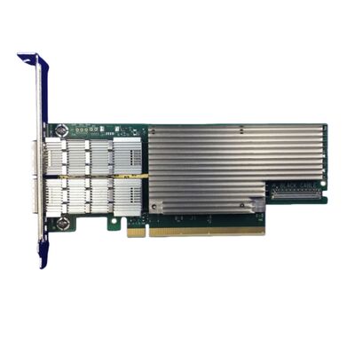 NVIDIA Connect-6 VPI সিরিজ MCX654106A-HCAT ইথারনেট নেটওয়ার্ক ইন্টারফেস কার্ড PCIe 3.0x16 ডুয়াল পোর্ট 200Gb/s QSFP56 সার্ভার