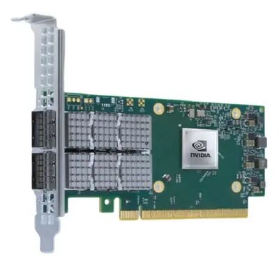 NVIDIA Connect-6 VPI সিরিজ MCX654106A-HCAT ইথারনেট নেটওয়ার্ক ইন্টারফেস কার্ড PCIe 3.0x16 ডুয়াল পোর্ট 200Gb/s QSFP56 সার্ভার