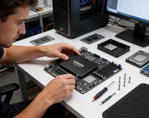 Samsung MZQLB7T6HALA-00W07 7.68TB PCIe 3.0 NVMe U.2 এন্টারপ্রাইজ SSD সার্ভার ডেটা সেন্টারের জন্য