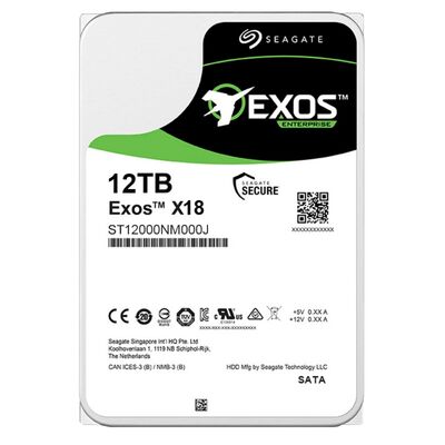 সিগেট ST12000NM000J Exos X18 12TB SATA3 7200RPM 256MB এন্টারপ্রাইজ সার্ভার HDD