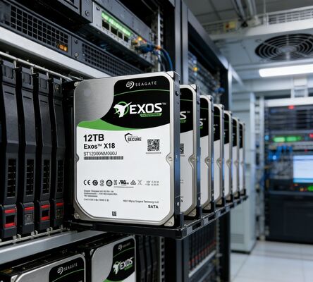 সিগেট ST12000NM000J Exos X18 12TB SATA3 7200RPM 256MB এন্টারপ্রাইজ সার্ভার HDD