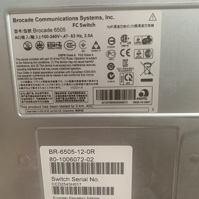 BR-6505-12-16G-0R 16gb ফাইবার চ্যানেল সুইচ