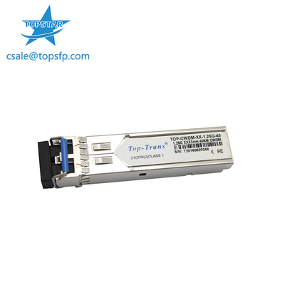 টপট্রান্স CWDM SFP অপটিক্যাল ট্রান্সসিভার SMF SFP 1.25G 1310nm 40km