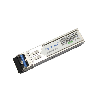1.25g SFP ট্রান্সসিভার মডিউল ফাইবার অপটিক LC সংযোগকারী 80Km দ্রুত ইথারনেট একক মোড