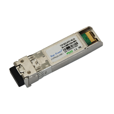 10Gb/S 60km BIDI অপটিক্যাল ট্রান্সসিভার Sfp ডুপ্লেক্স এলসি সংযোগকারী