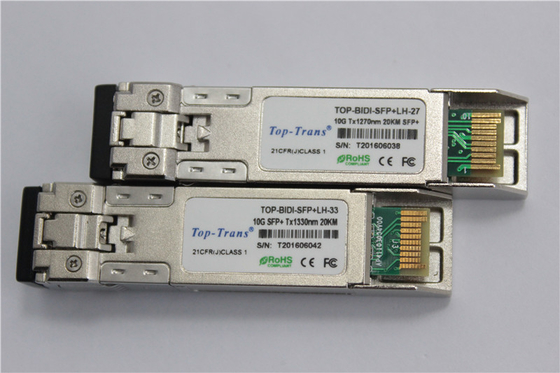 Rohs 20km 10G SFP মডিউল হট প্লাগেবল 1.5W কম খরচ