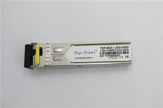 Toptrans BIDI 1.25G 1310nm 1550nm SFP অপটিক্যাল ট্রান্সসিভার 25Km