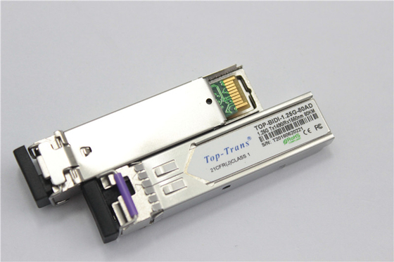 Toptrans BIDI 1.25G-80AD/BD SFP অপটিক্যাল ট্রান্সসিভার 80KM Rohs
