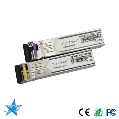 1310/1550nm 120KM SFP অপটিক্যাল ট্রান্সসিভার 1.25G বিড়ি SFP মডিউল