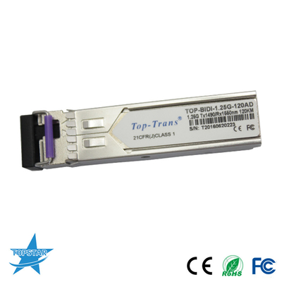 1310/1550nm 120KM SFP অপটিক্যাল ট্রান্সসিভার 1.25G বিড়ি SFP মডিউল
